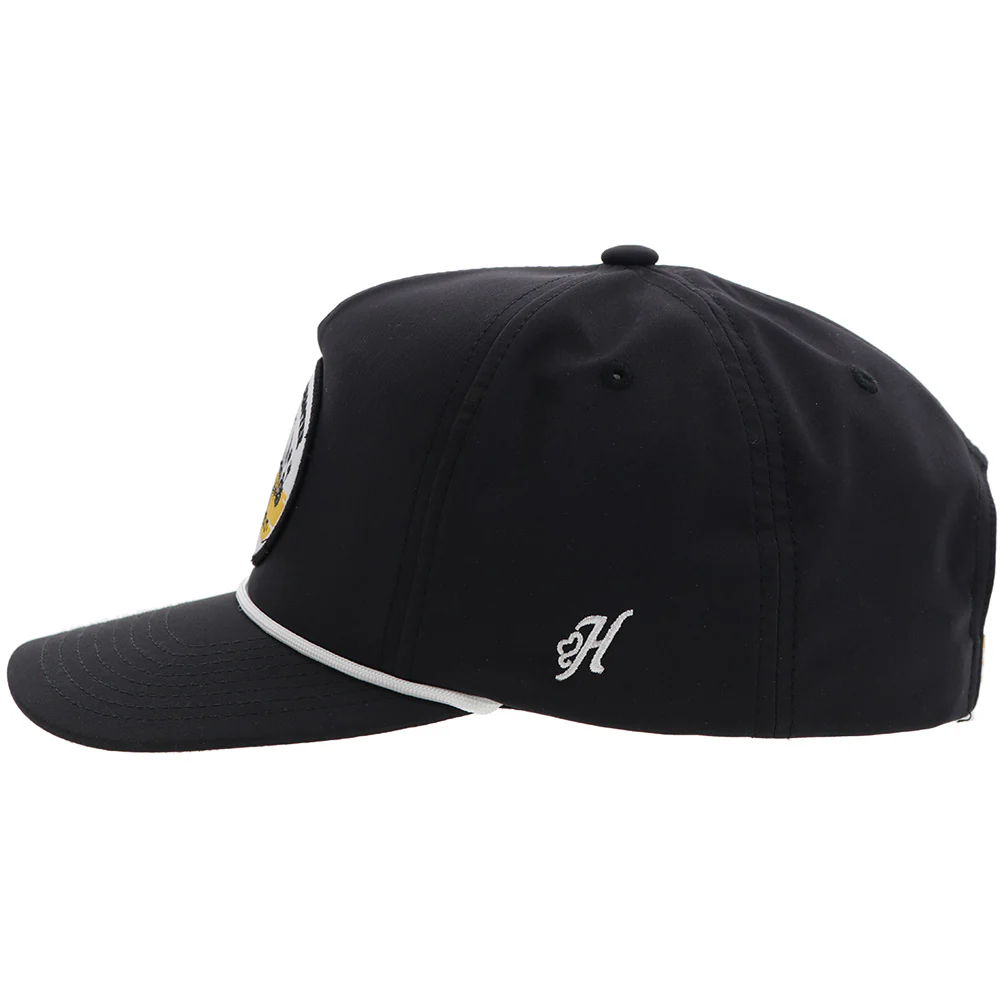 "Habitat" Hat Black w/Multi Color Oval Patch - Image 3