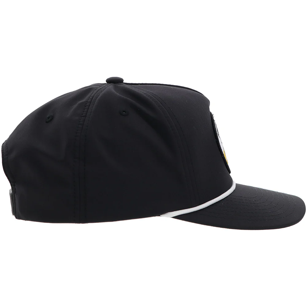 "Habitat" Hat Black w/Multi Color Oval Patch - Image 5