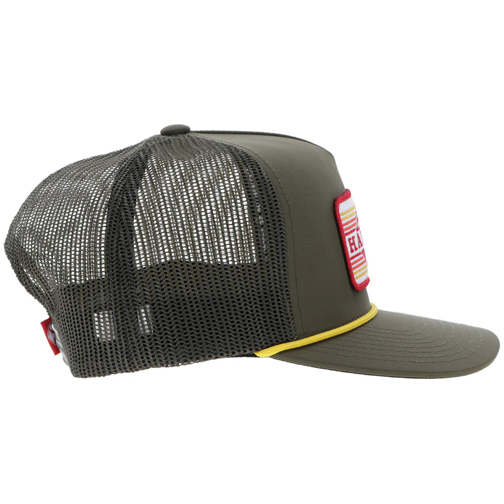 "Habitat" Hat Green w/Rectangle Patch - Image 3