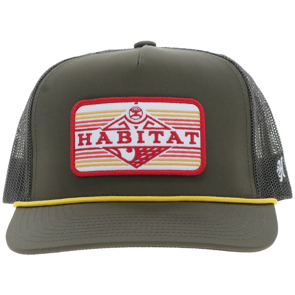 "Habitat" Hat Green w/Rectangle Patch - Image 4