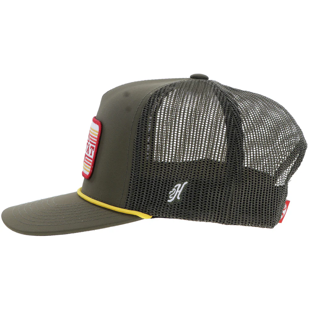"Habitat" Hat Green w/Rectangle Patch - Image 5