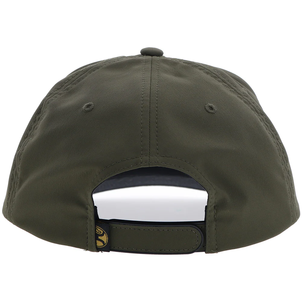 "Habitat" Hat Olive w/Multi Color Hog Logo - Image 2