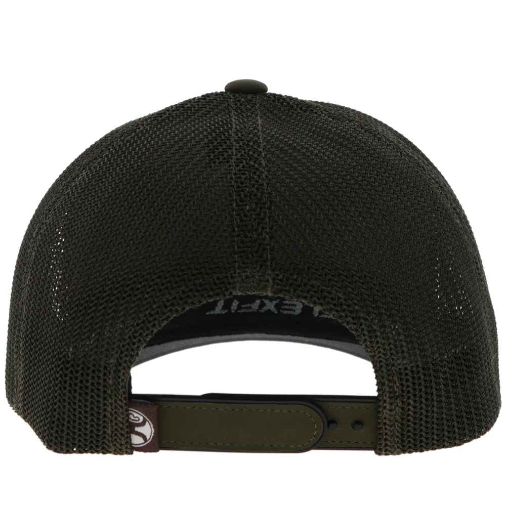 "Habitat" Hat Olive w/Multi Color Patch - Image 2