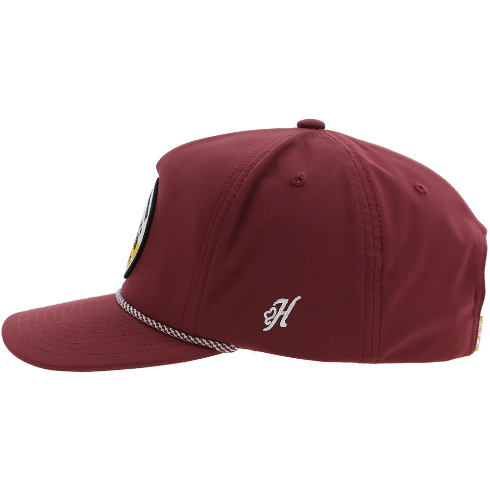 "Habitat" Hat Red w/Multi Color Patch - Image 3