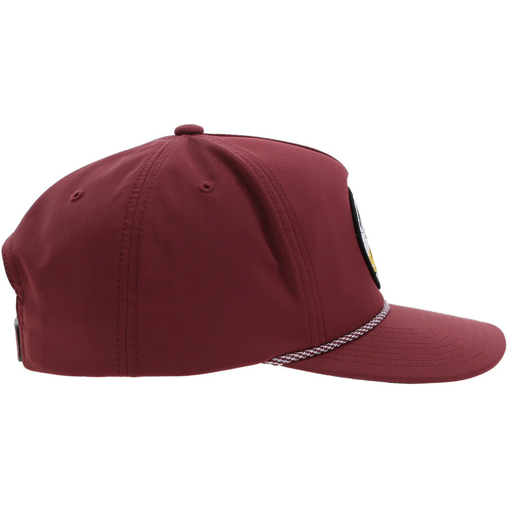 "Habitat" Hat Red w/Multi Color Patch - Image 5