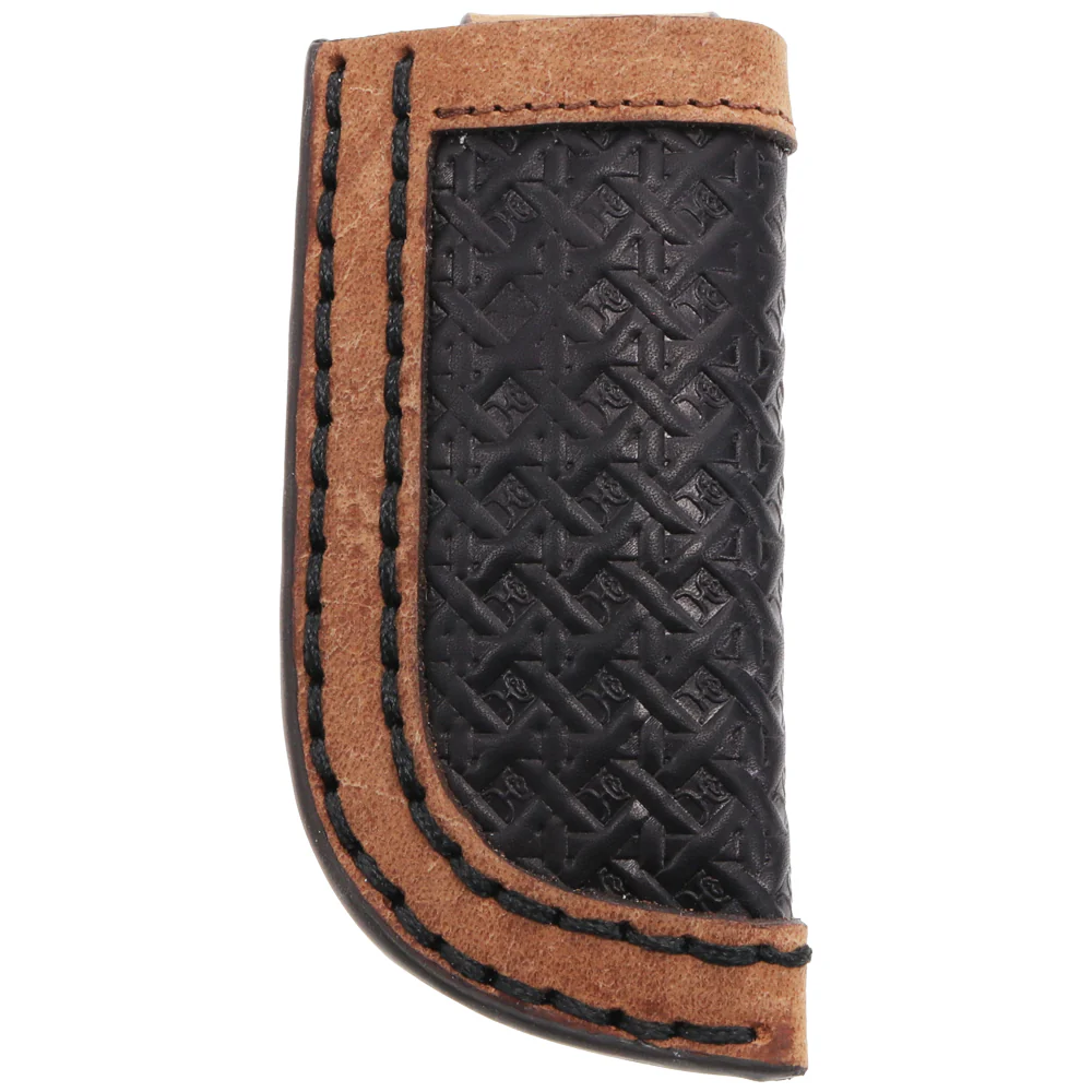 "Hands Up Basket Weave" Original Hooey Knife Sheath Black/Tan