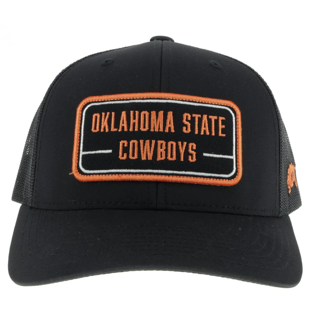 "Oklahoma State" Hat, Black Patch - Image 3