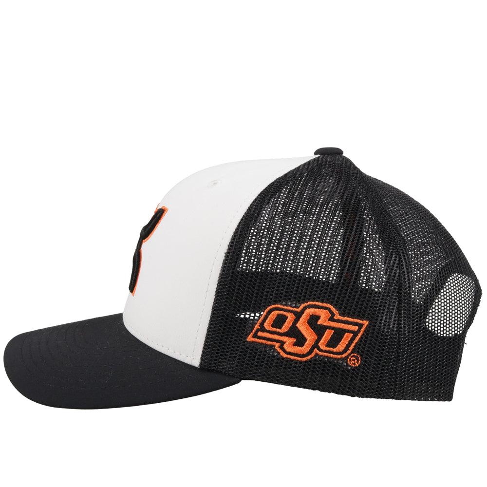 "Oklahoma State" Hat, White/Black - Image 4