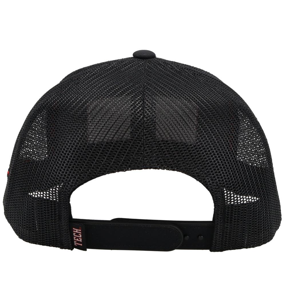 Black Texas Tech Hat w/ Vintage Red Raiders Logo - Image 2