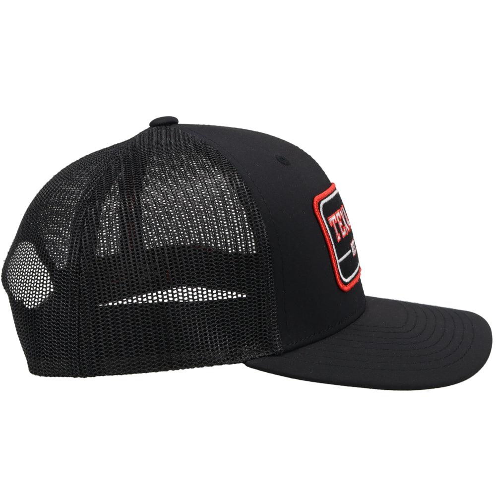 Black Texas Tech Hat w/ Vintage Red Raiders Logo - Image 5