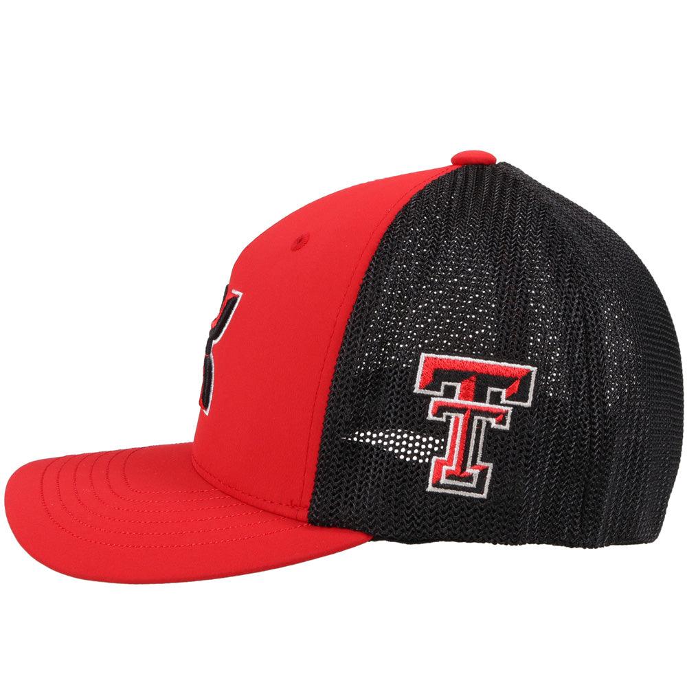 Red Texas Tech Flexfit Cap w/ Hooey Logo - Image 4