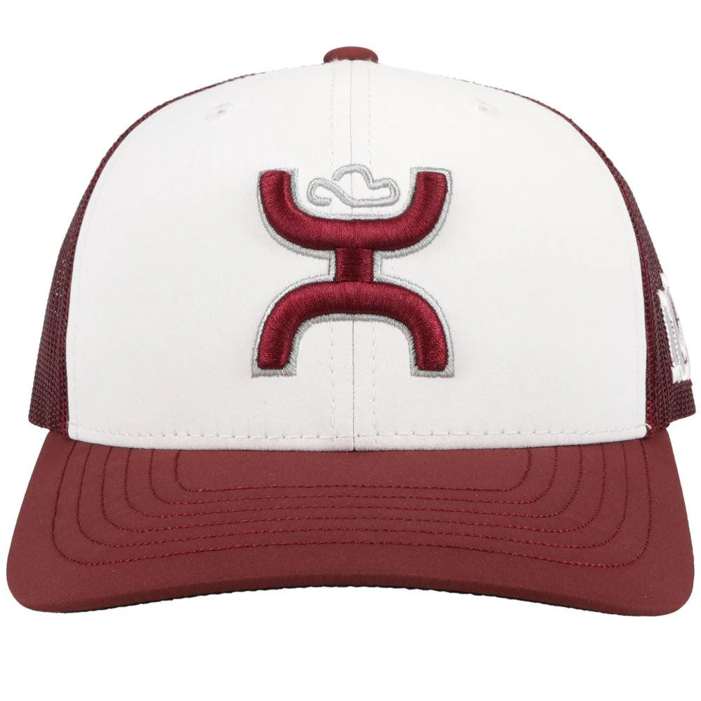 "University of Montana" White/Maroon Hat - Image 3