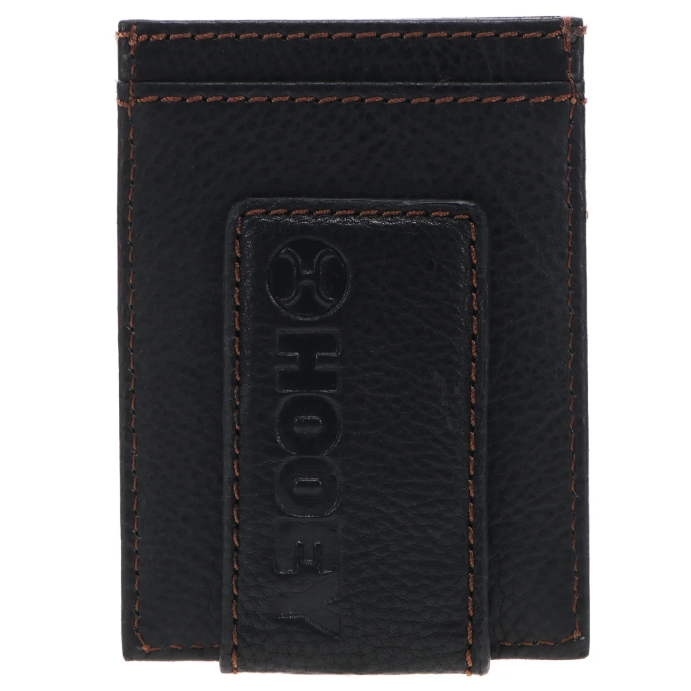 "HOG" Black Leather Money Clip - Image 2