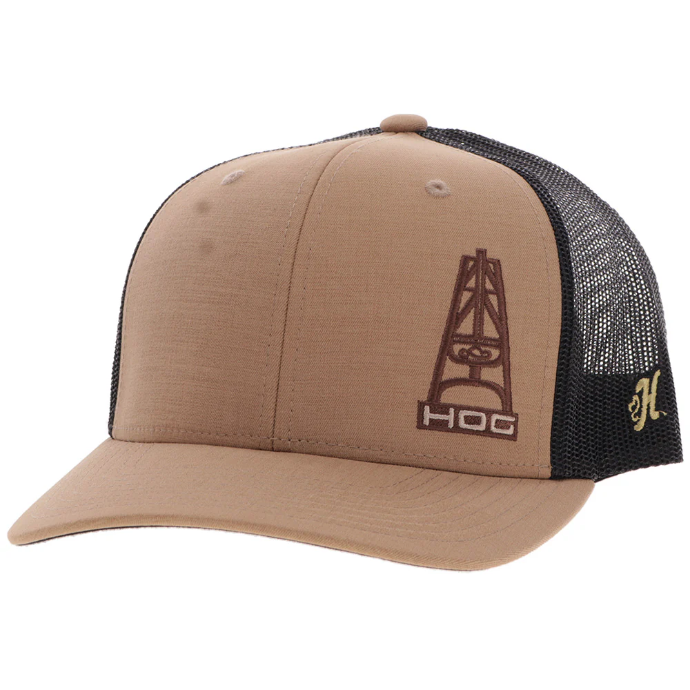 "HOG" Tan & Brown Hat