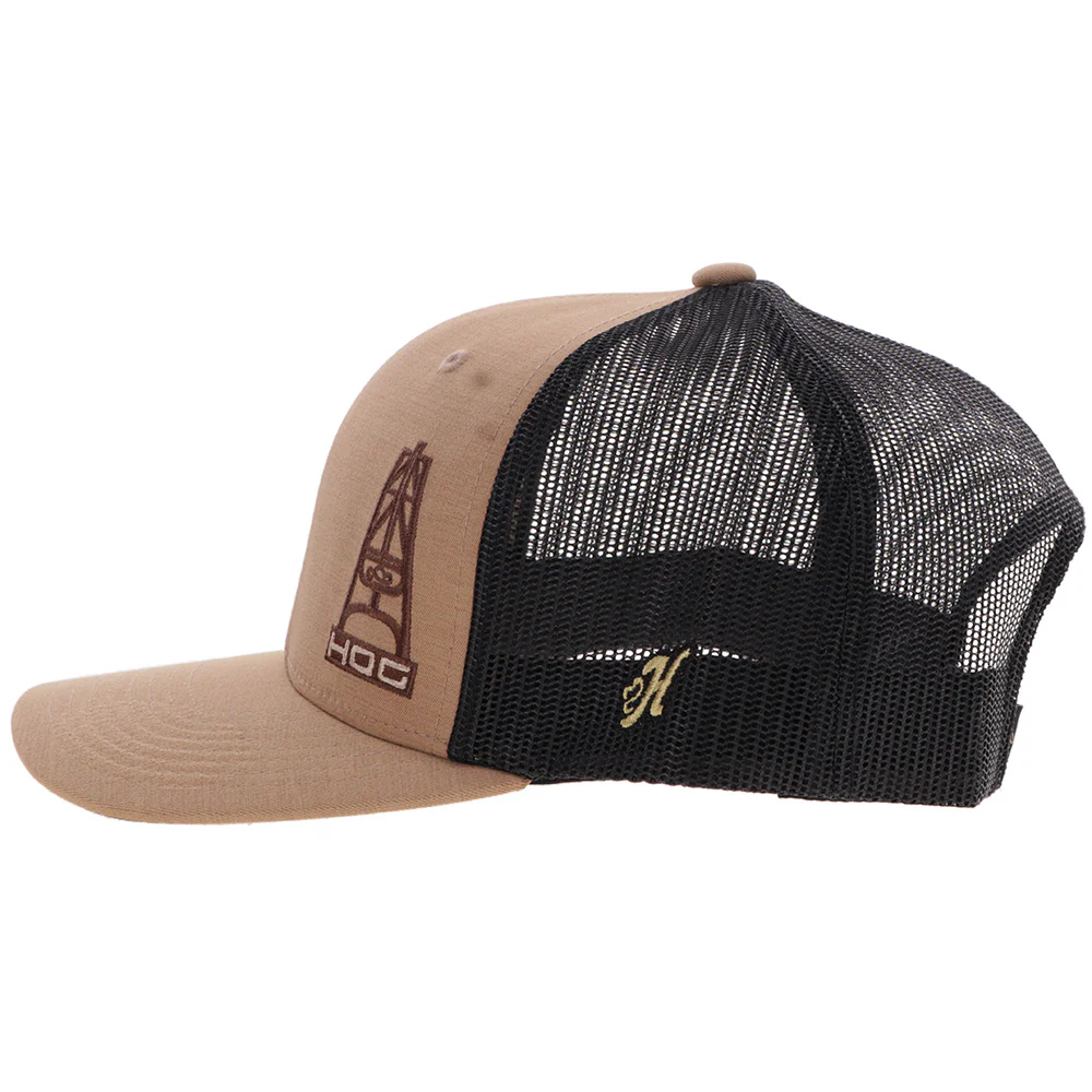 "HOG" Tan & Brown Hat - Image 5