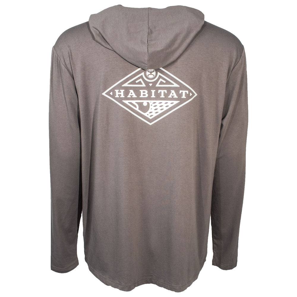 "Hooded Captain" Grey Long Sleeve T-shirt
