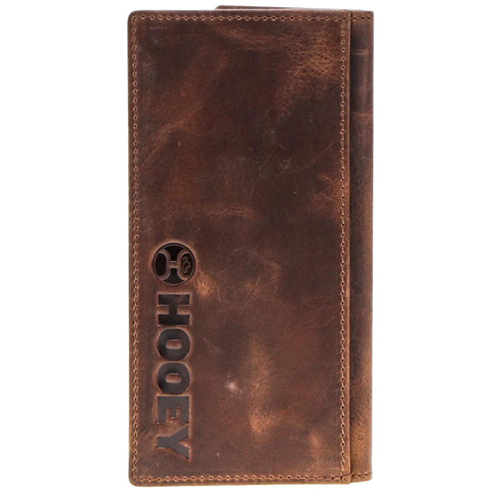 "Hooey 2.0" Brown w/Black & Turquoise Rodeo Wallet - Image 2