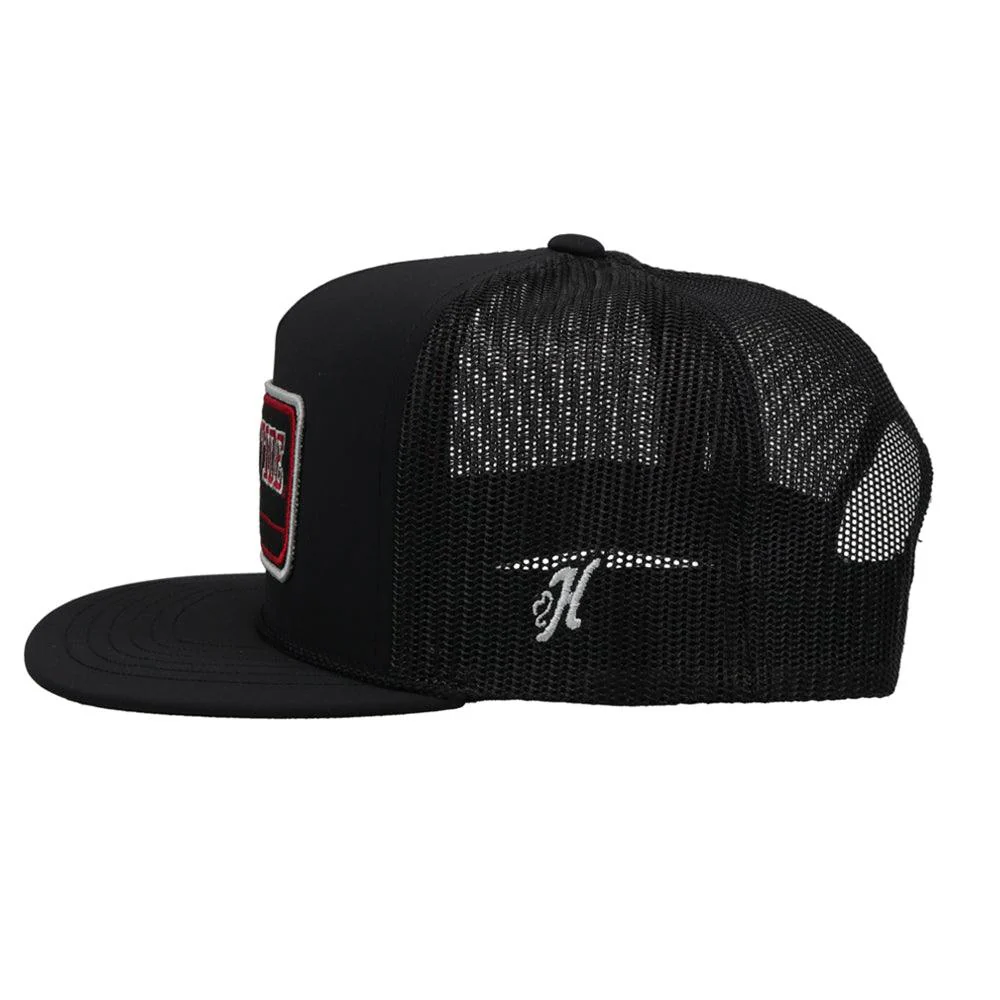 University of Alabama Hat Black w/Rectangle Patch (Black/Crimson) - Image 4