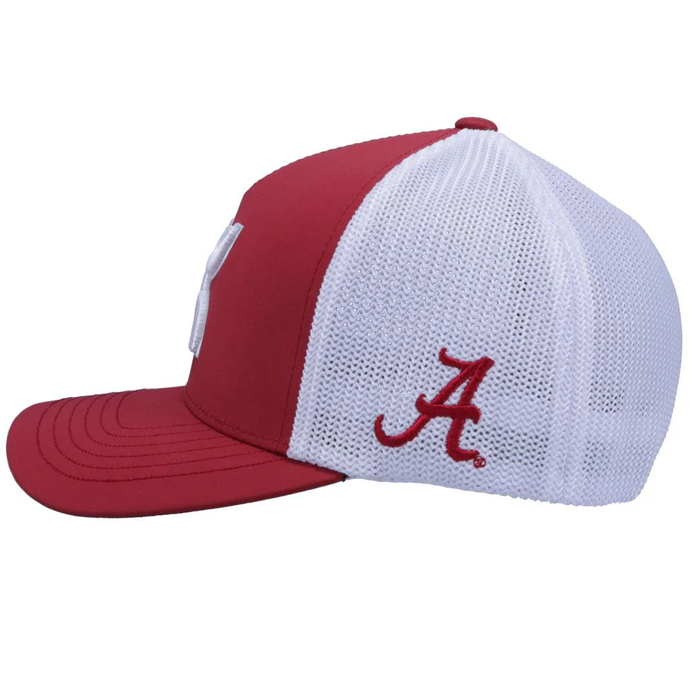 University of Alabama Hat White Flexfit w/Hooey Logo (White) - Image 4