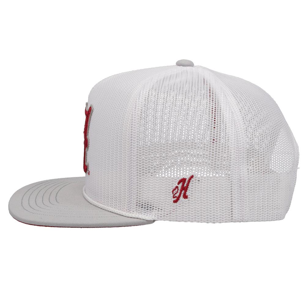 University of Alabama Hat White w/ "A" Logo (Crimson) - Image 4