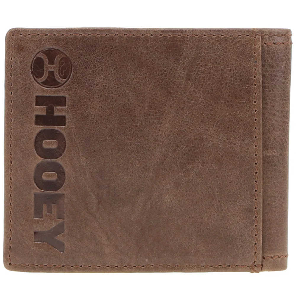 "Hooey Classic" Smooth Brown Bifold Wallet - Image 2