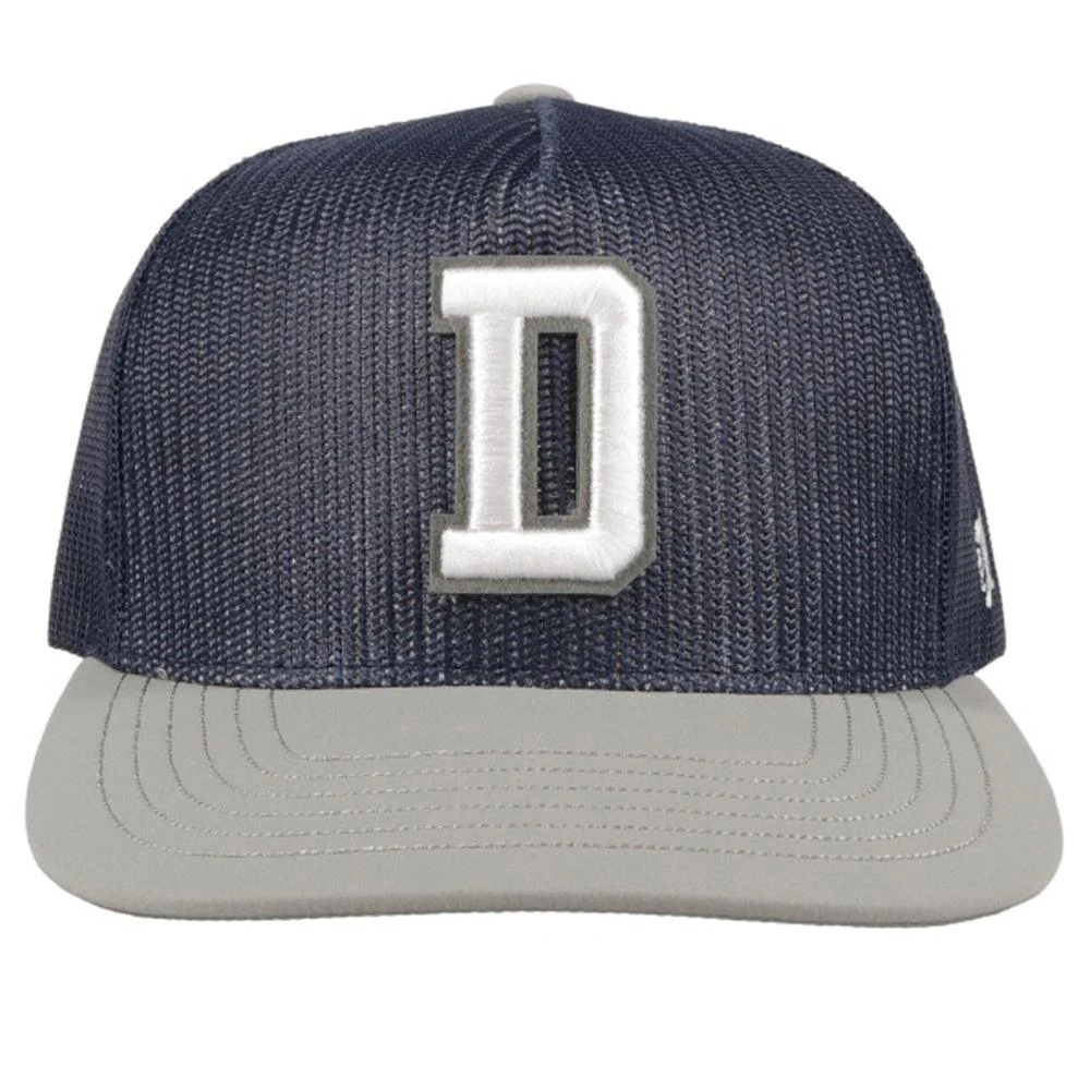 "Dallas Cowboys" Navy Hat w/ D Logo (White) - Image 3