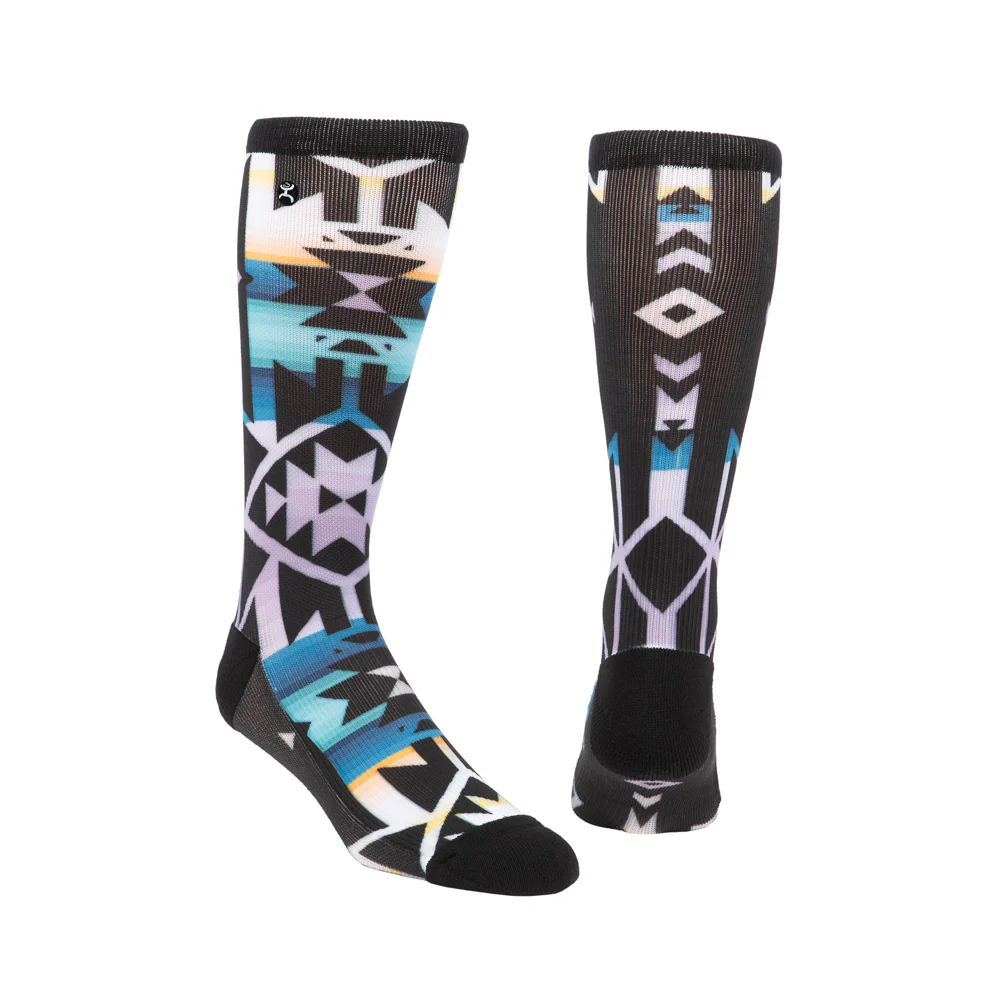 Hooey Graphic Boot Sock Monterey Disco