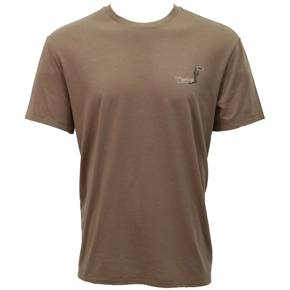 "Hooey Hills" Brown Cowboy Golf T-shirt - Image 2