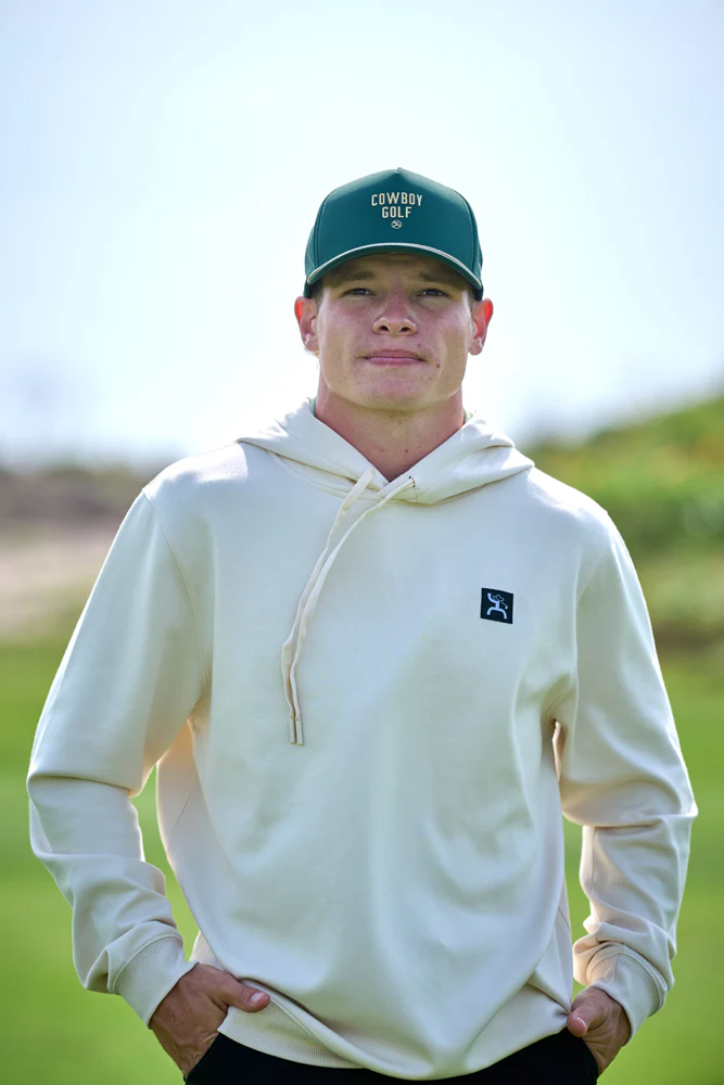 "Hooey Hills" Cowboy Golf Hoody White - Image 4