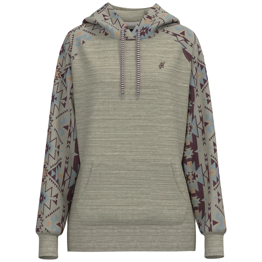 Hooey Ladies Hoody Brown w/Aztec