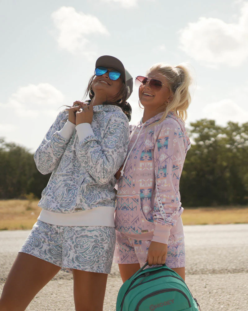 Hooey Ladies Hoody Pink w/ Aztec - Image 3