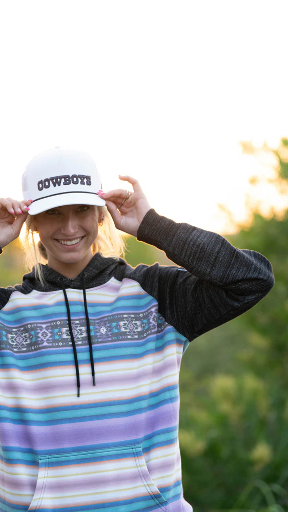 Hooey Ladies Hoody Serape/Black - Image 3