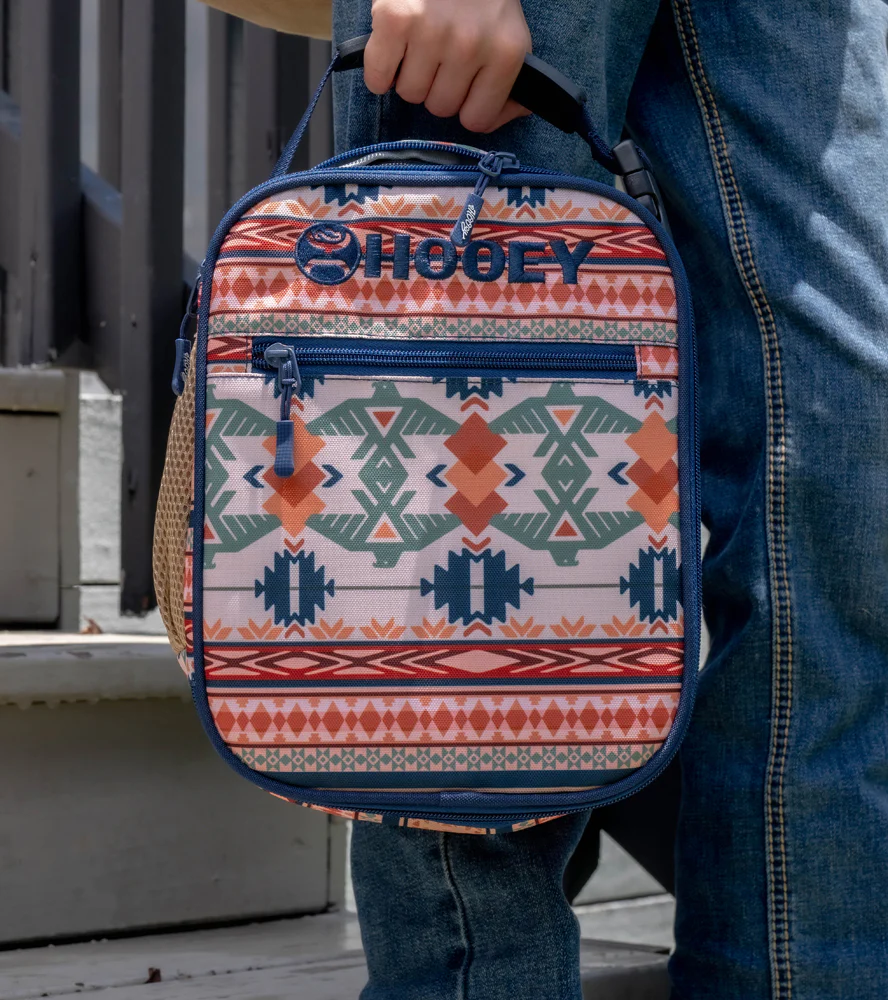 "Hooey Lunch Box" Navy & Tan Aztec - Image 2