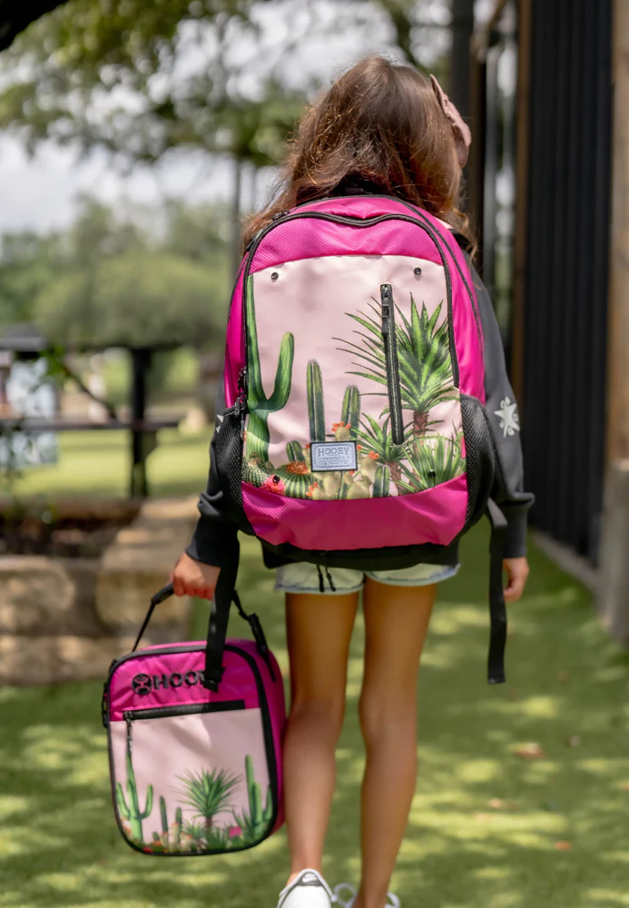 "Hooey Lunch Box" Pink w/Cactus Scene - Image 2