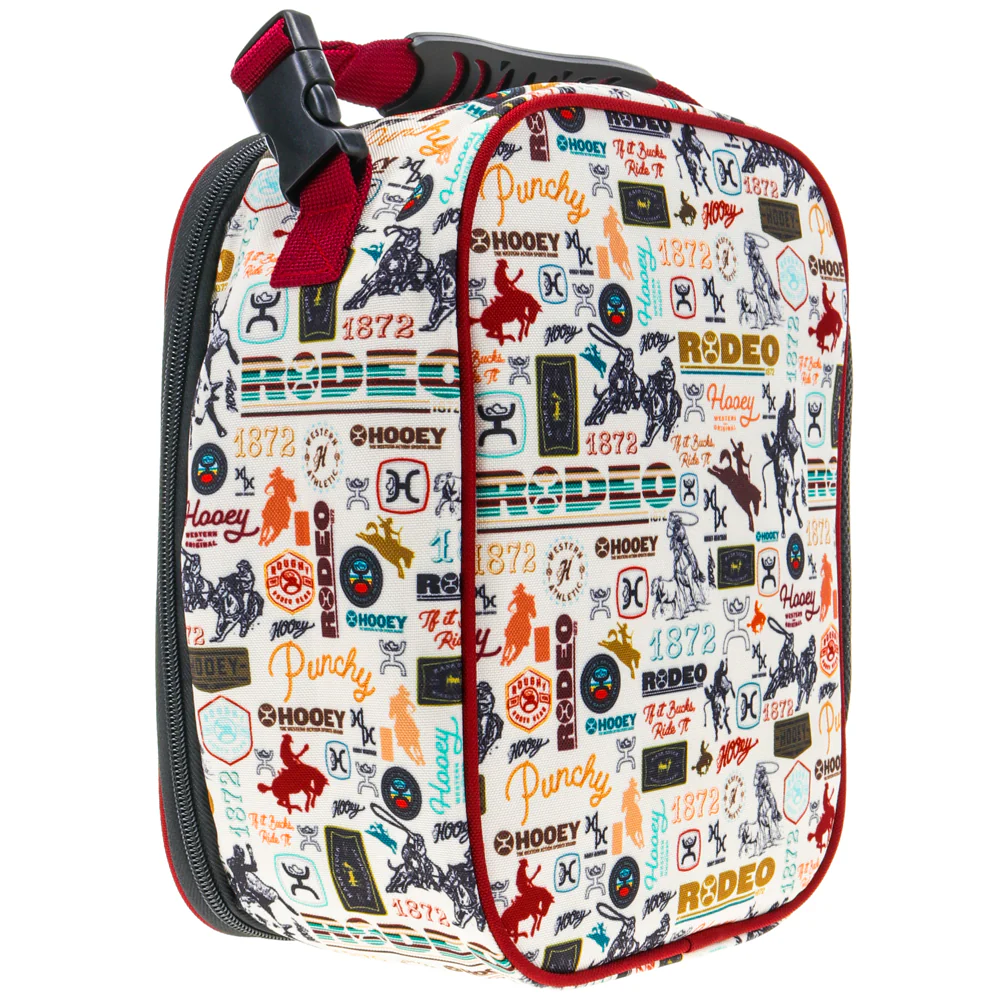 "Hooey Lunch Box" Red/Cream - Image 2
