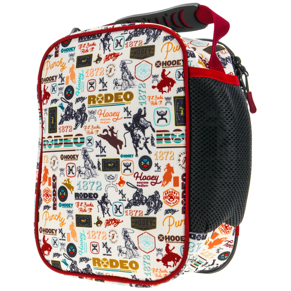 "Hooey Lunch Box" Red/Cream - Image 3