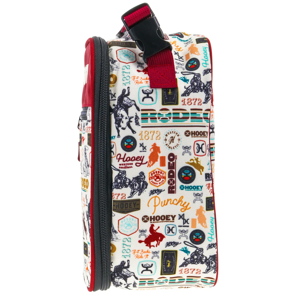 "Hooey Lunch Box" Red/Cream - Image 4