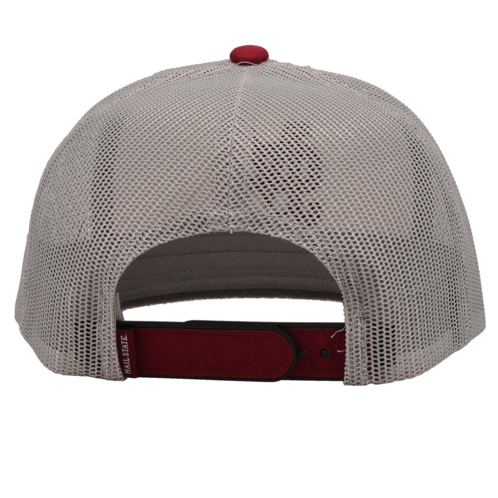 Mississippi State Grey w/Mississippi State Logo (Maroon) Hat - Image 2