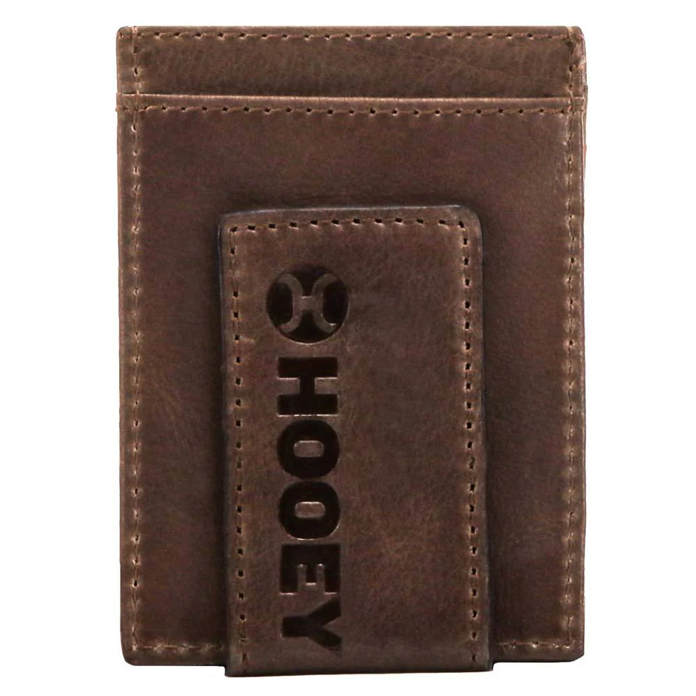 "Hands Up Basket Weave" Hooey Money Clip Tan - Image 2