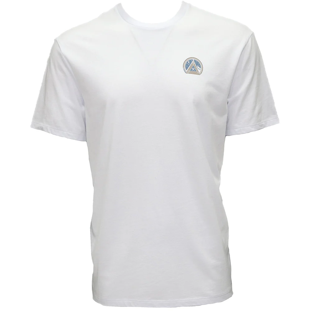 "Hooey Music" White w/Blue & Tan Logo T-shirt - Image 2