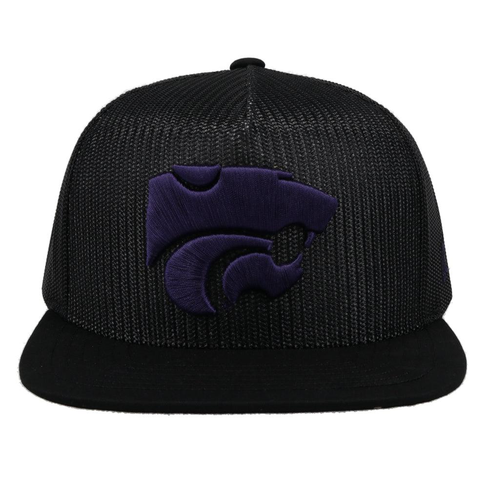 Kansas State University Black Trucker, Kansas State Logo - Image 3