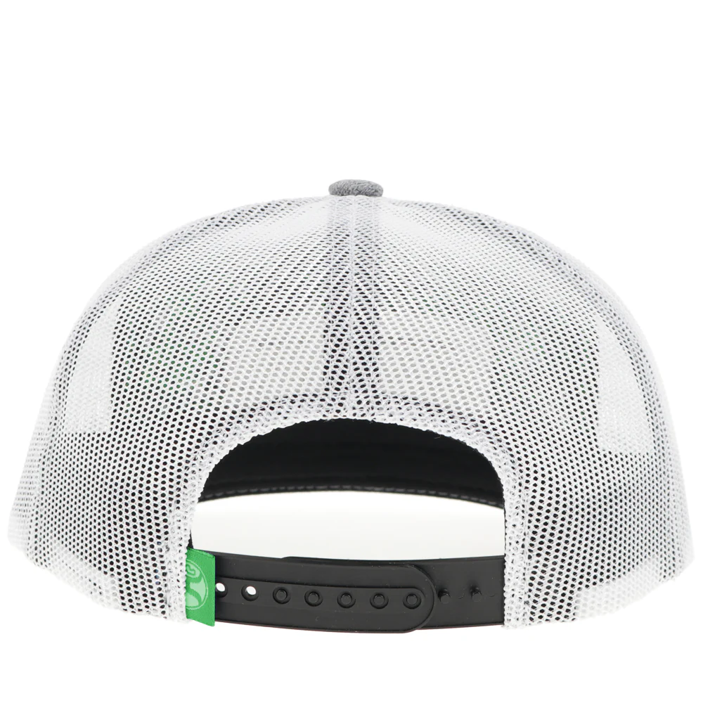 "Horizon" Hat Grey/White w/Green/White & Black Patch - Image 2