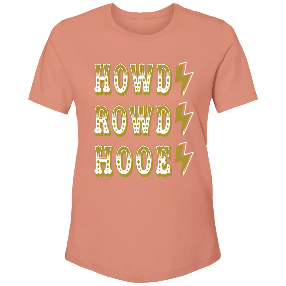 "Howdy Rowdy Hooey" Terracotta T-shirt