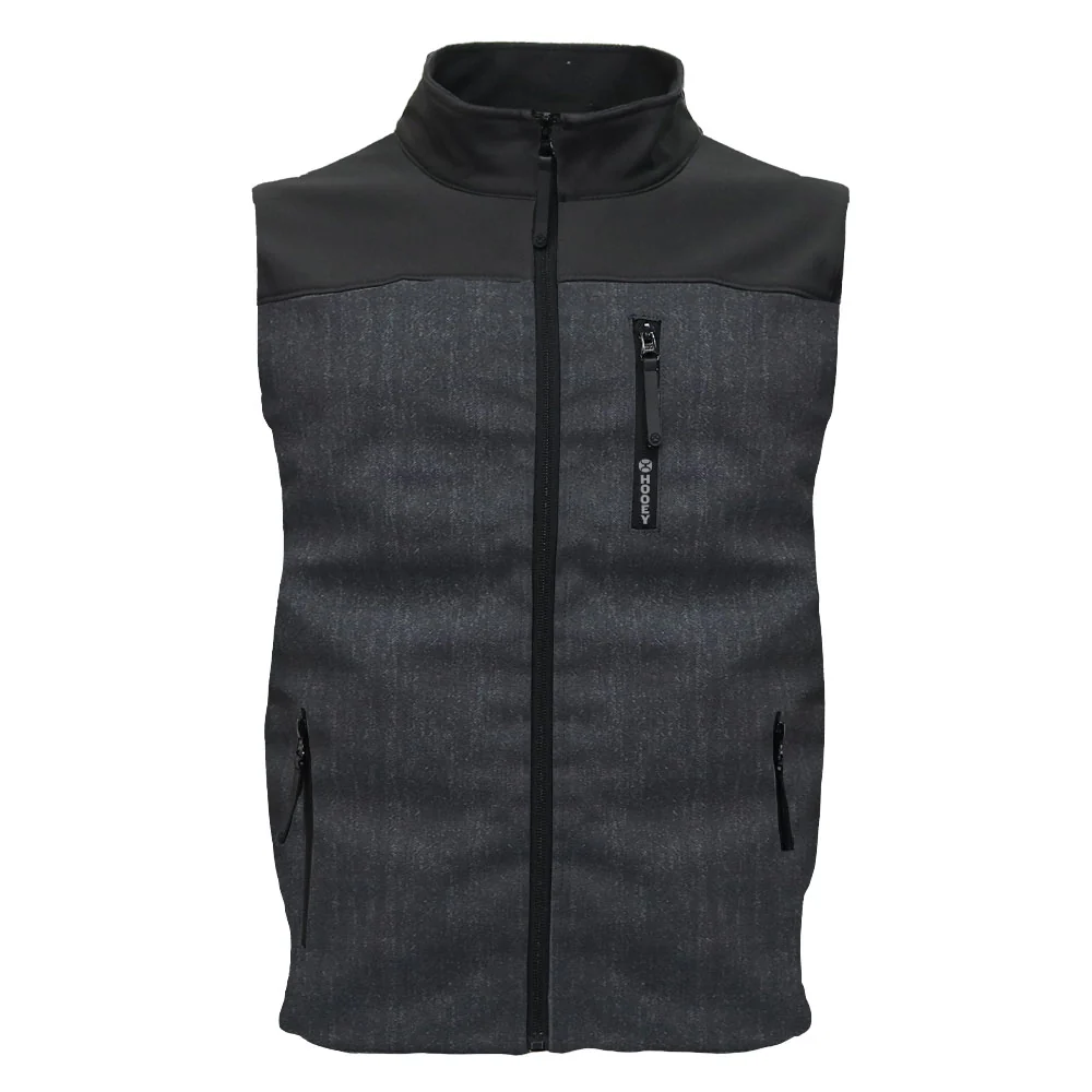 "Jackson" Softshell Vest Heathered Black