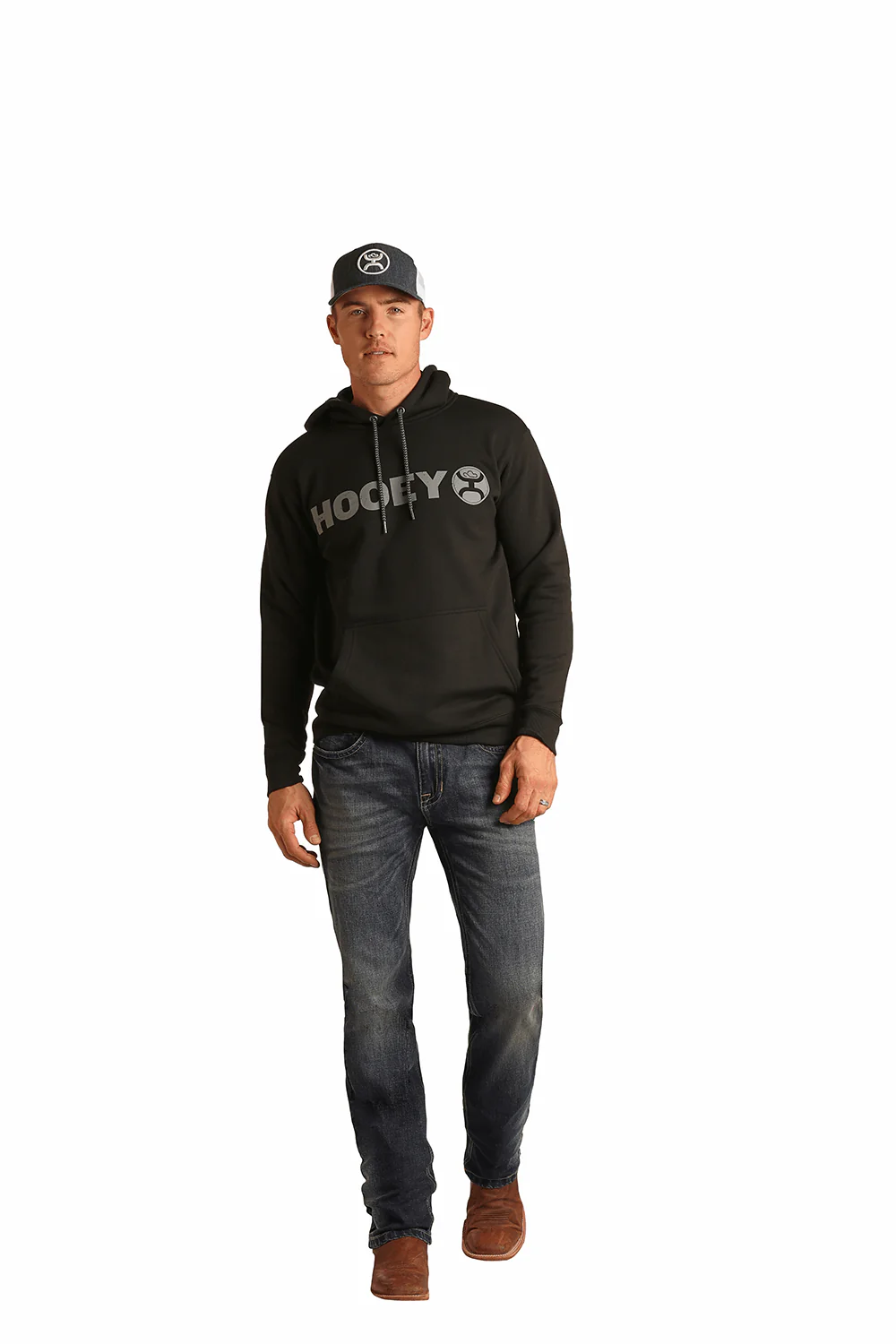 "Dark Vintage" Slim fit Straight Bootcut Jeans - Image 3