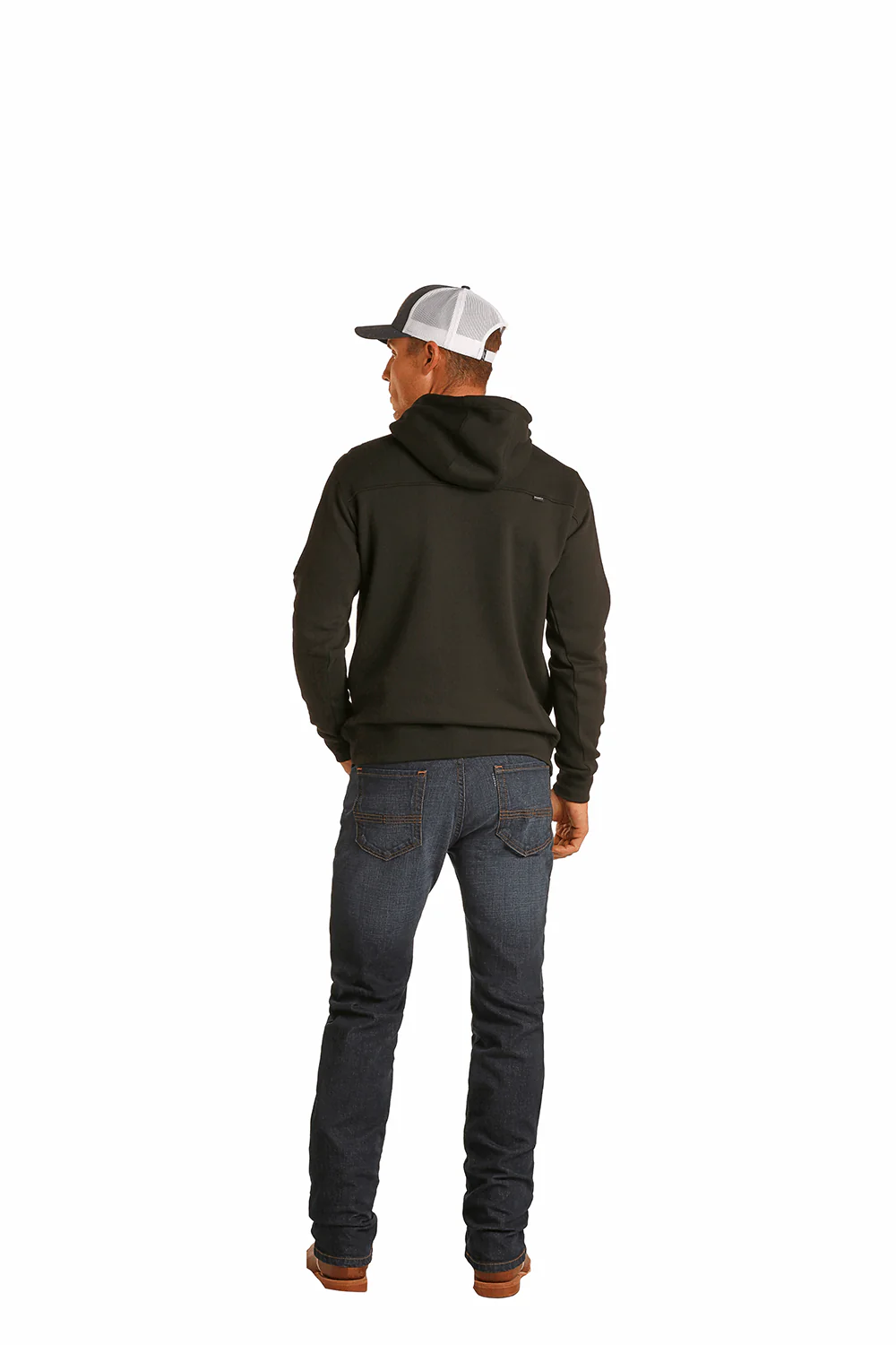 "Dark Wash" Slim Fit Straight Bootcut Jeans - Image 3