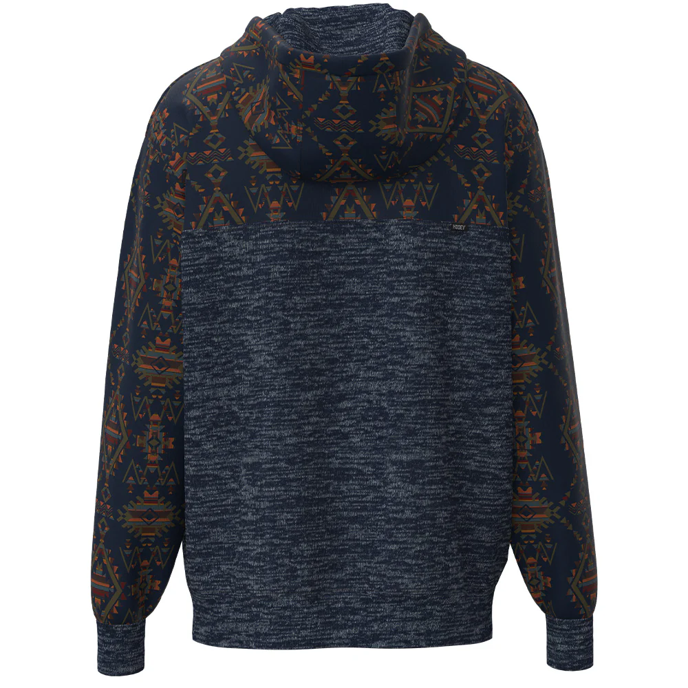 "Jimmy" Navy Blue w/Orange Aztec - Image 2