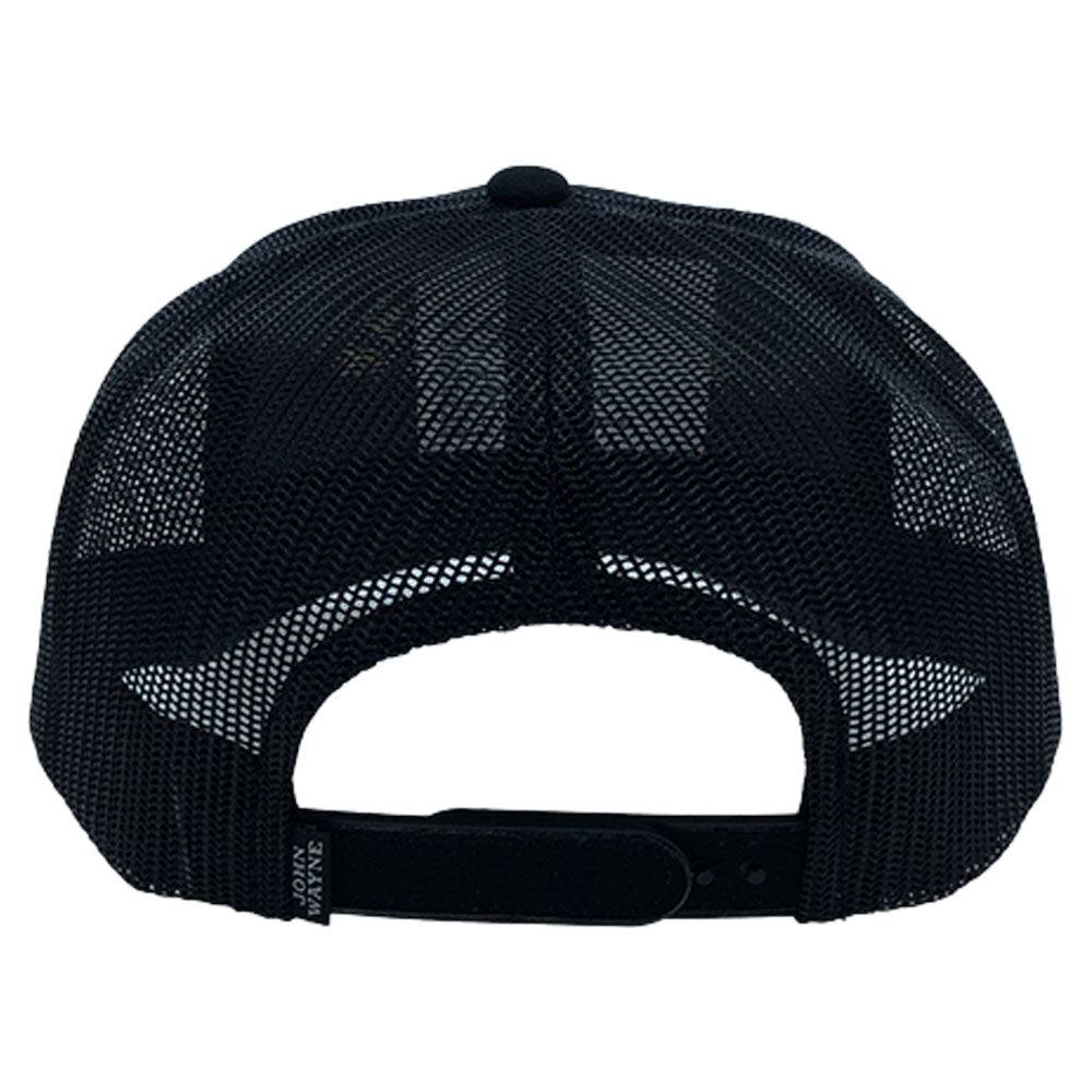 "John Wayne" Black w/Gold Stitched Logo Hat - Image 2