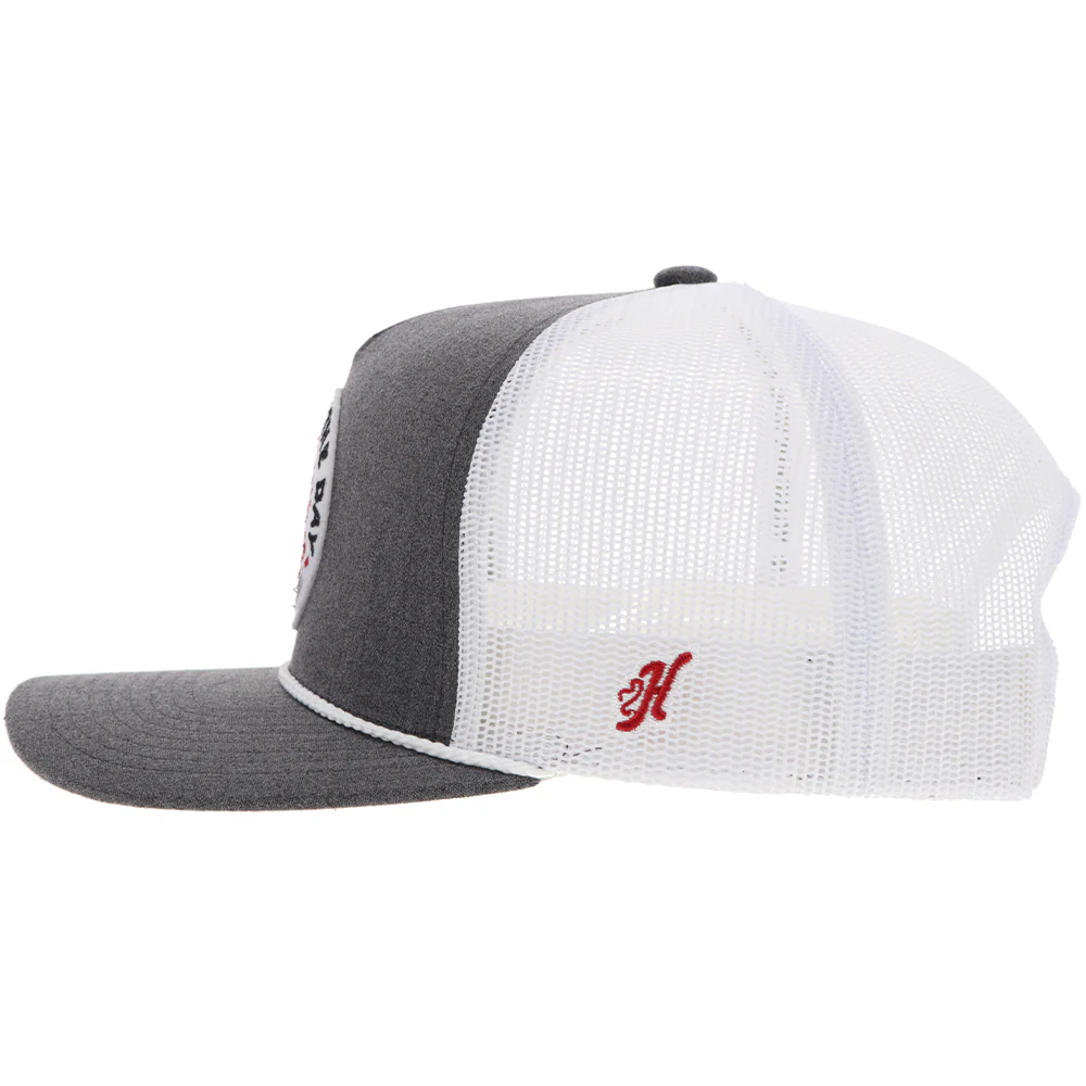 "John Wayne" Hat Grey/White - Image 3