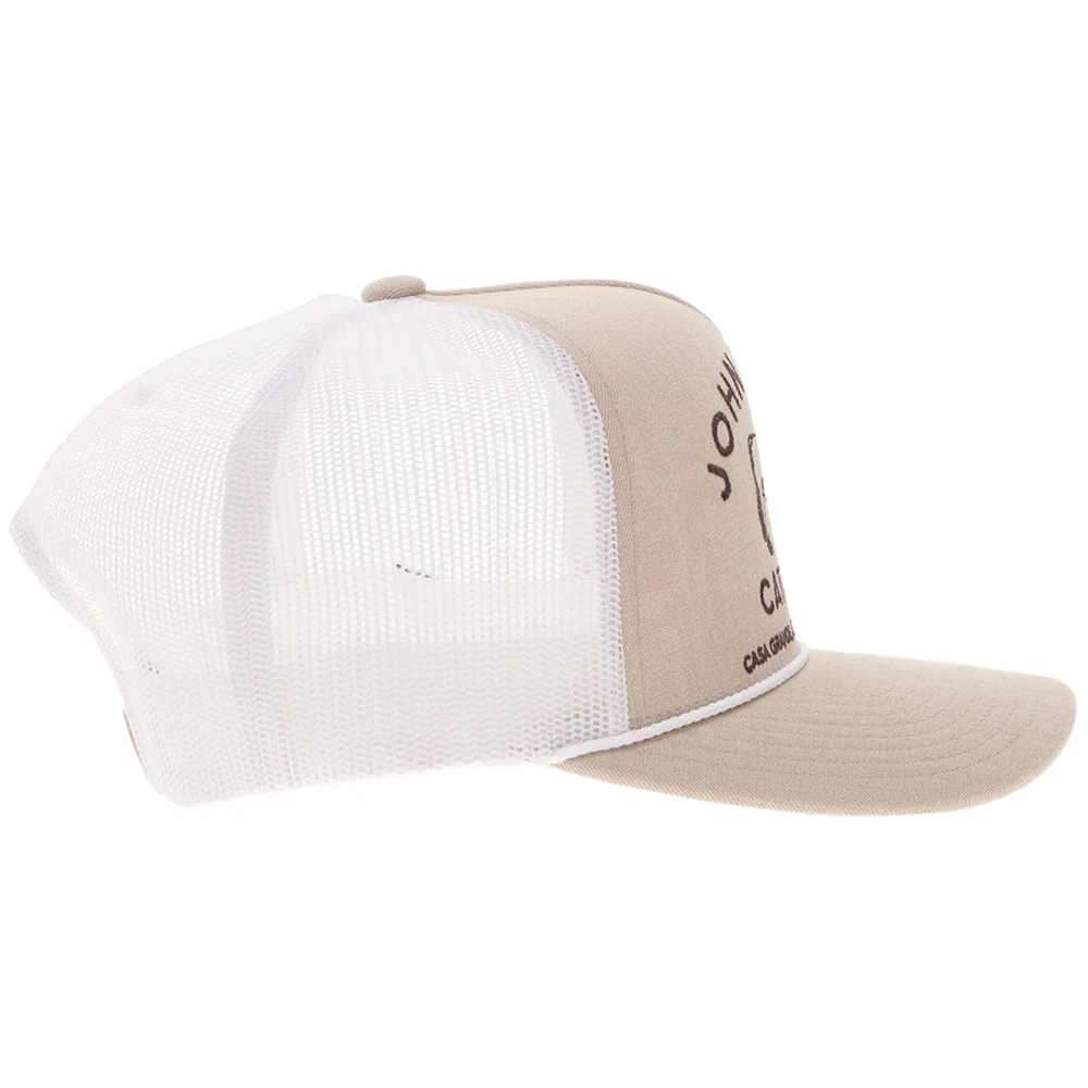 "John Wayne" Hat Tan & White w/Stitching - Image 3
